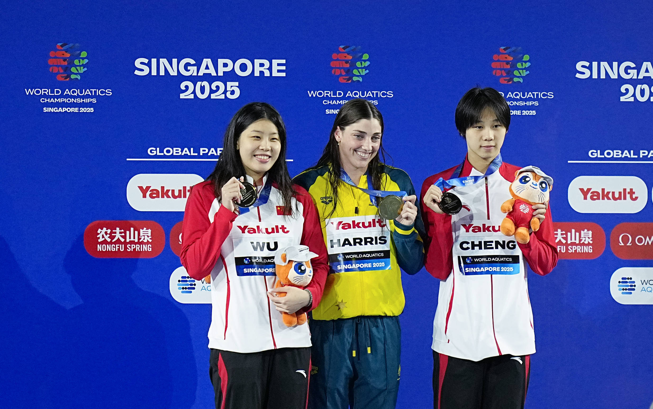 游泳世锦赛：美国队打破世界纪录 中国队收获两银两铜