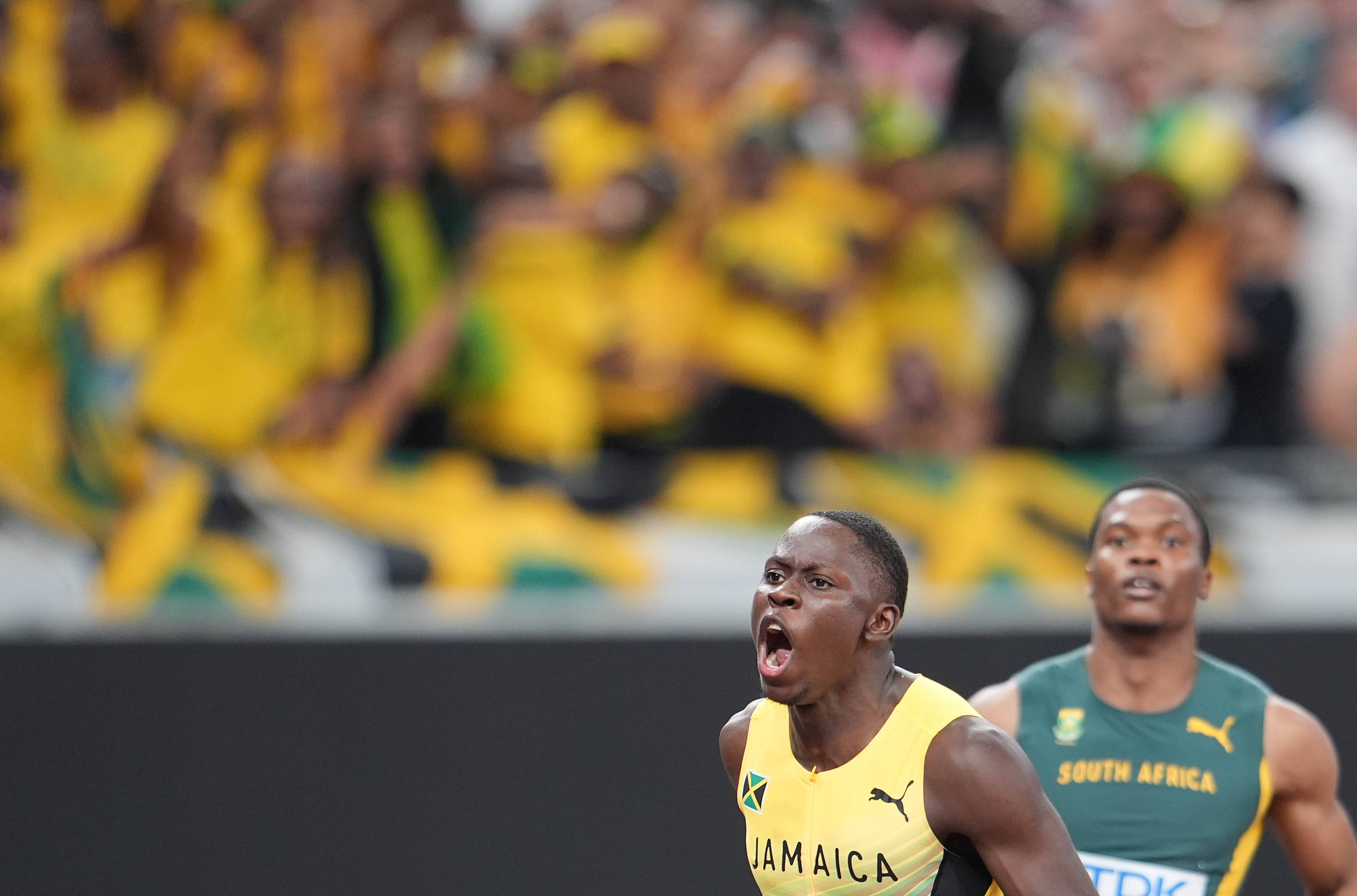 田径世锦赛丨牙买加选手塞维尔男子100米夺冠