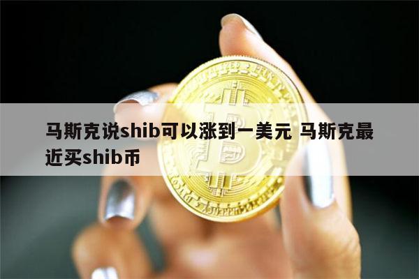 SHIB币要上生态系统了吗的简单介绍